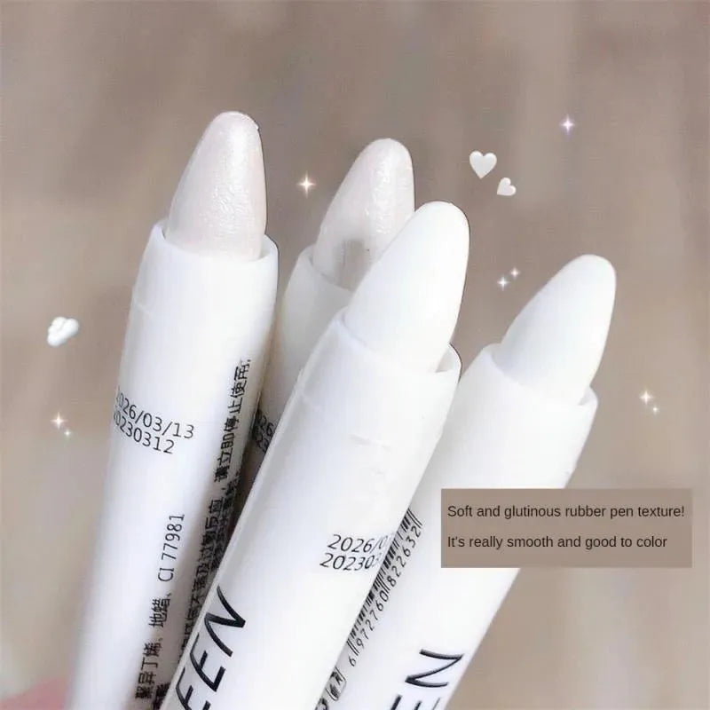 Highlighting Eye Shadow Pencil Waterproof Eye Pearlescent Highlighting Eye Shadow Stick Long Lasting Brightening