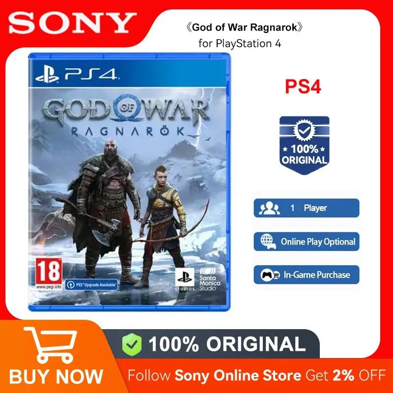 Sony PlayStation 4 Game God of War Ragnarok PS4 Game Deals for Platform PlayStation4 PS4 Game Disk