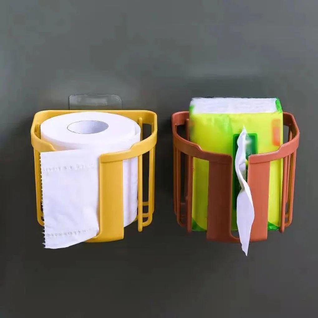 Toilet Paper Shelf Anti-rust Nail-free Wall-mounted Tissue Box Holder