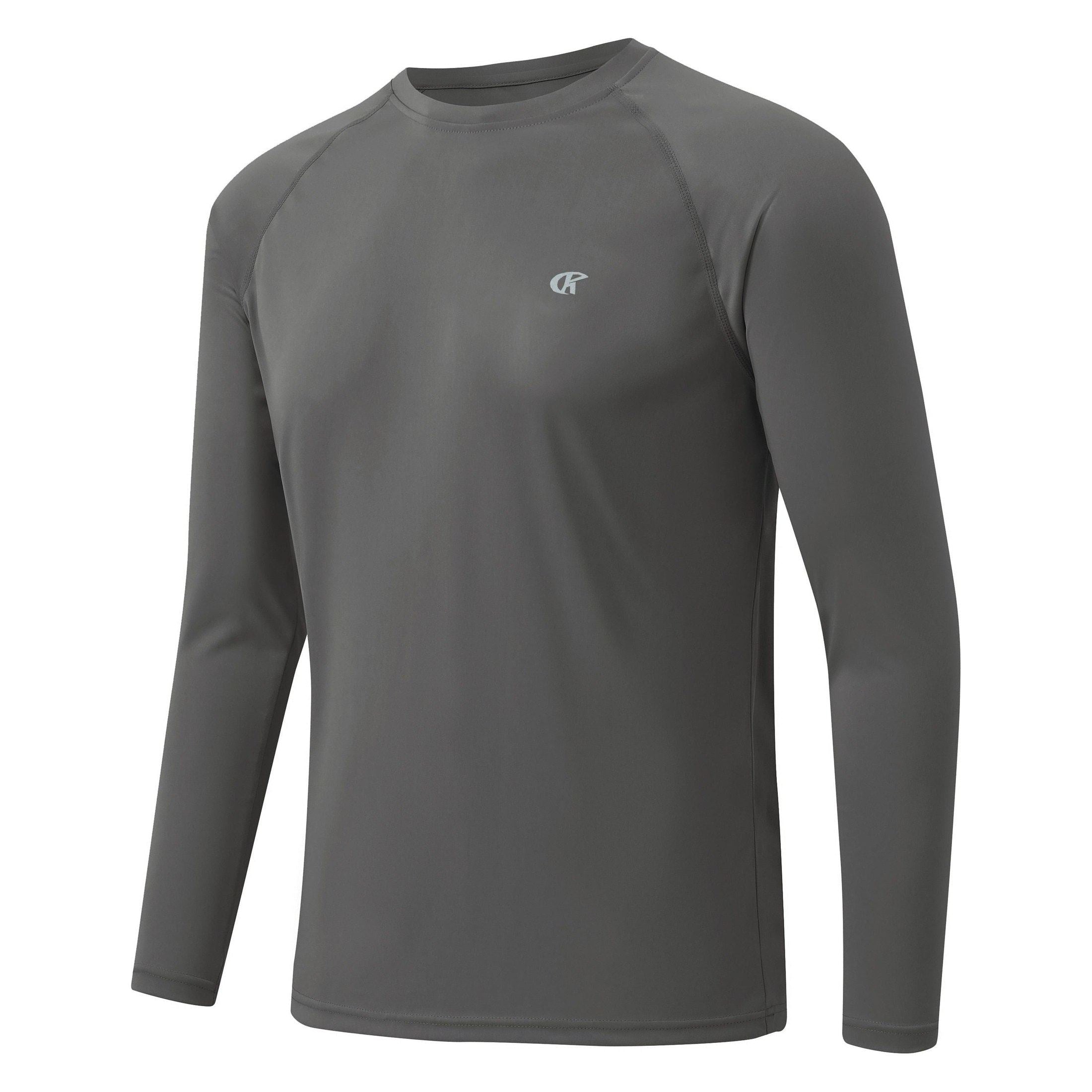 Men's Long Sleeve T-Shirt UPF 50+ Rash Guard Tee UV Sun Protection Shirt for Sport Fishing Hiking Workout Outdoor Pullover Shirt - Jointcorp