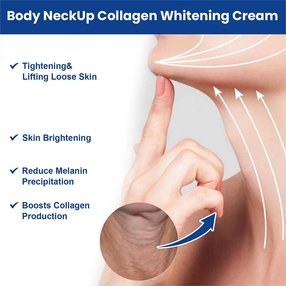 Hydrolyzed Collagen Neck Cream Face Lifting Firming Lightening Smoothing Care Lotion Moisturizer Neck Rejuvenation Cream 20g