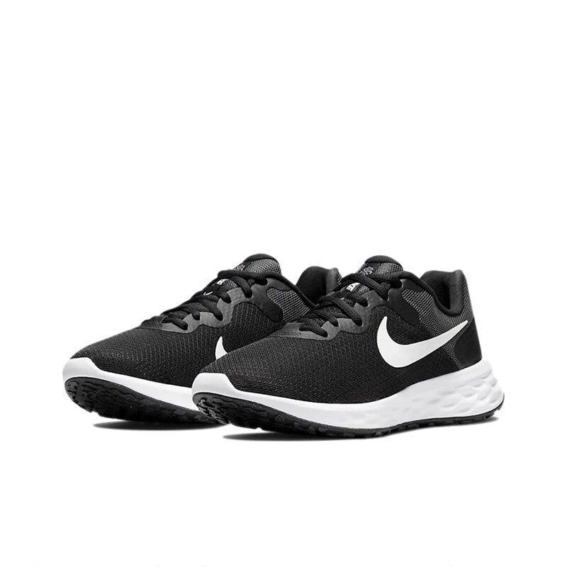 Original Nike REVOLUTION 6 nn Men's Running Shoes Non Slip Low Top Sports Shoes Breathable Black Sneakers DC3728-003