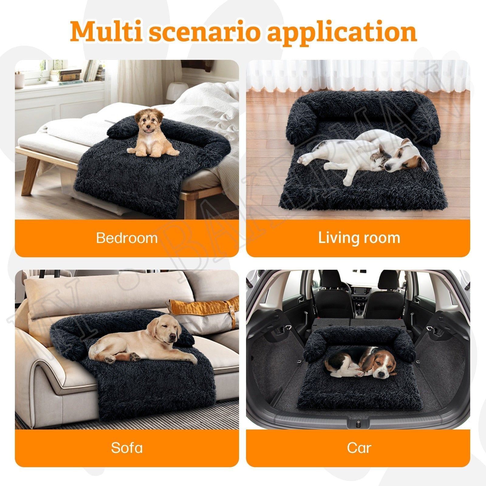 Pet Dog Bed Sofa For Dog Pet Calming Bed Warm Nest Washable Soft Furniture Protector Mat Cat Blanket Large Dogs Sofa Bed