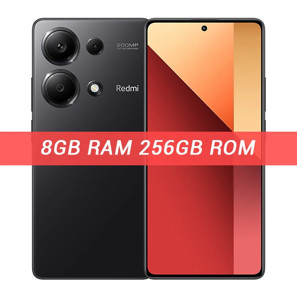Global Version Xiaomi Redmi Note 13 Pro 4G Smartphone 200MP OIS Camera 120Hz AMOLED Display 5000mAh 67W Turbo Charging MIUI 14