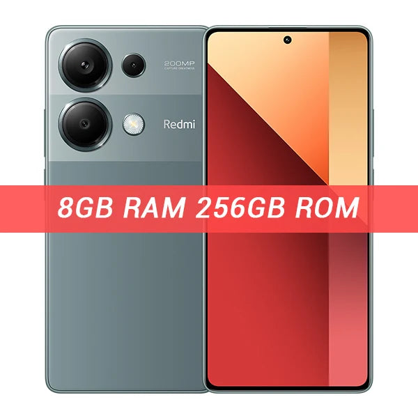 Global Version Xiaomi Redmi Note 13 Pro 4G Smartphone 200MP OIS Camera 120Hz AMOLED Display 5000mAh 67W Turbo Charging MIUI 14