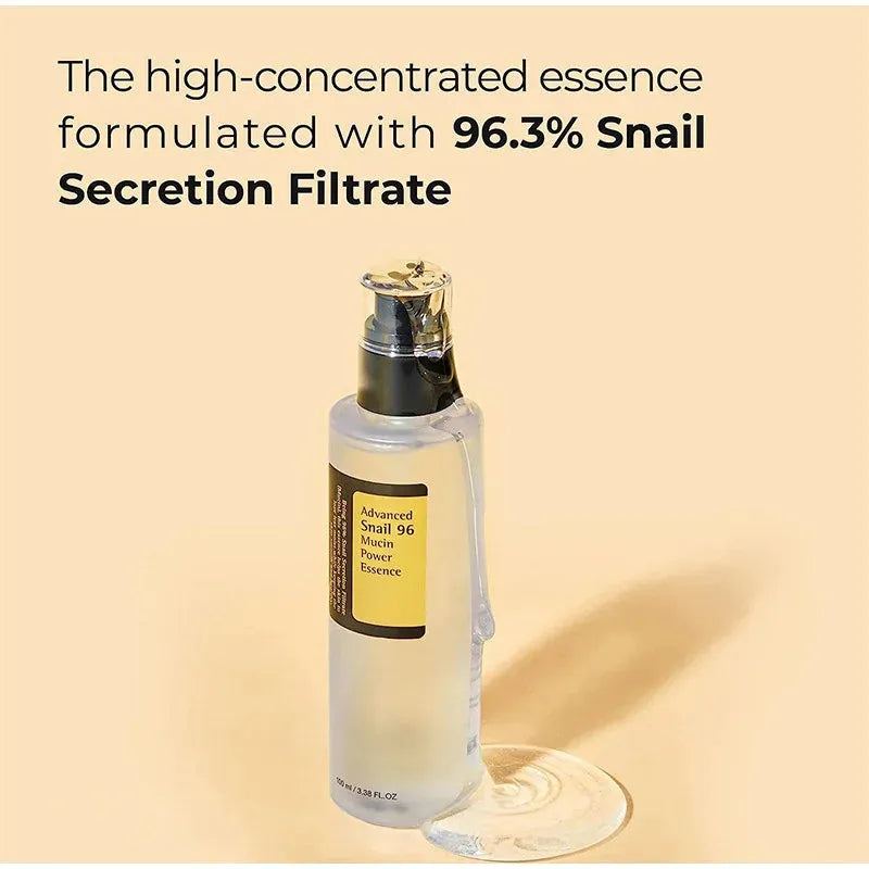 Snail Essence Duo Snail Mucin Essence & Snail Mucin Cream Hydrate and Improve Dark Spots & Anti-aging Benefits Korean Skincare