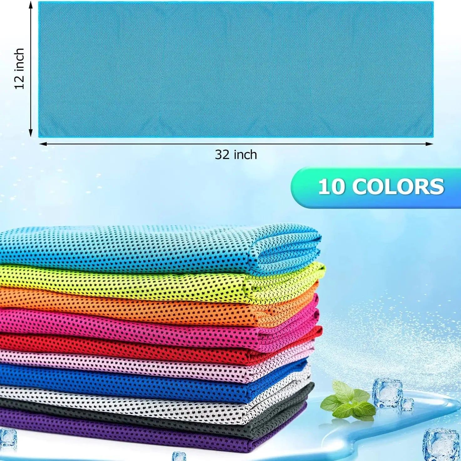 Sports Towel Physical Cooling Microfiber Instant Cool Ice Face Towels For Gym Swimming Yoga Running Cycling Quick Drying Towel