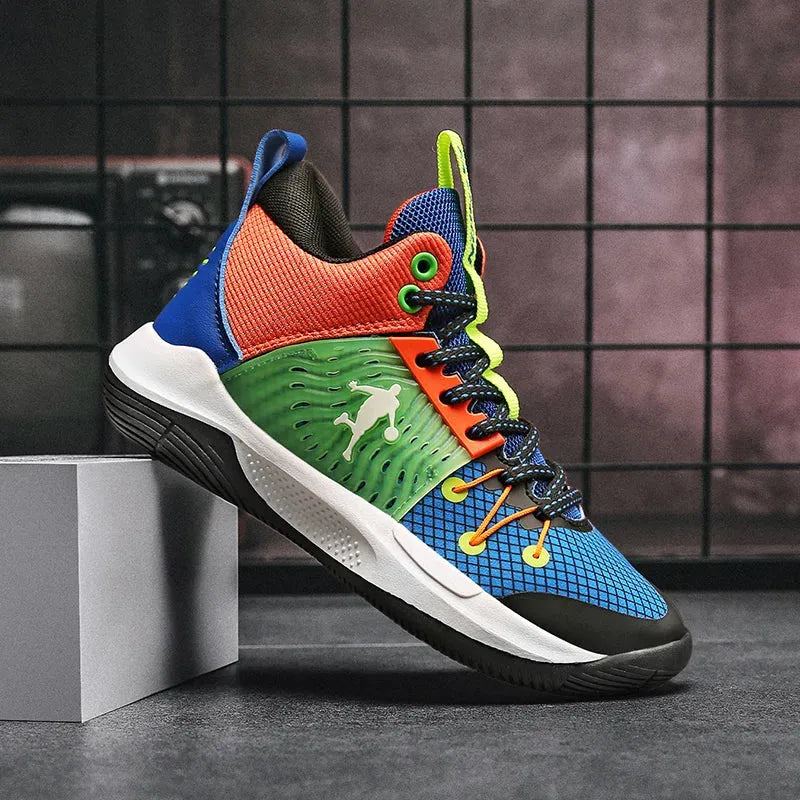 Kids Basketball Shoes Sport Cushion Children's Sneakers Non-Slip Rubber Sole Boys Casual Shoes for Girls Outdoor Walking Sneaker