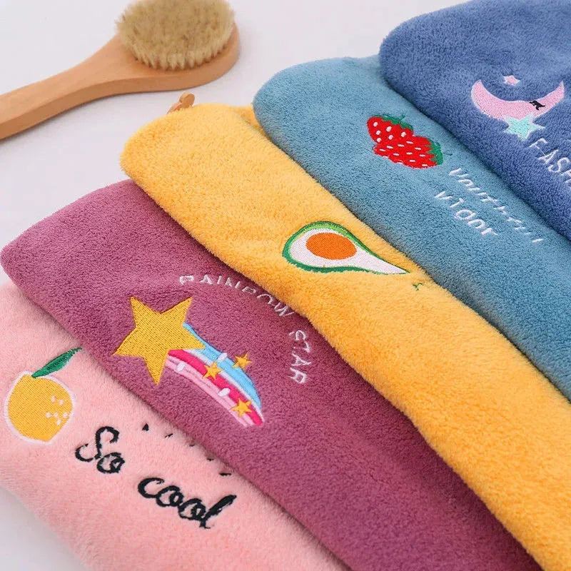 Magic Microfiber Quick Drying Hair Towel Bath Hats for Women Dry Hair Cap Soft for Lady Turban