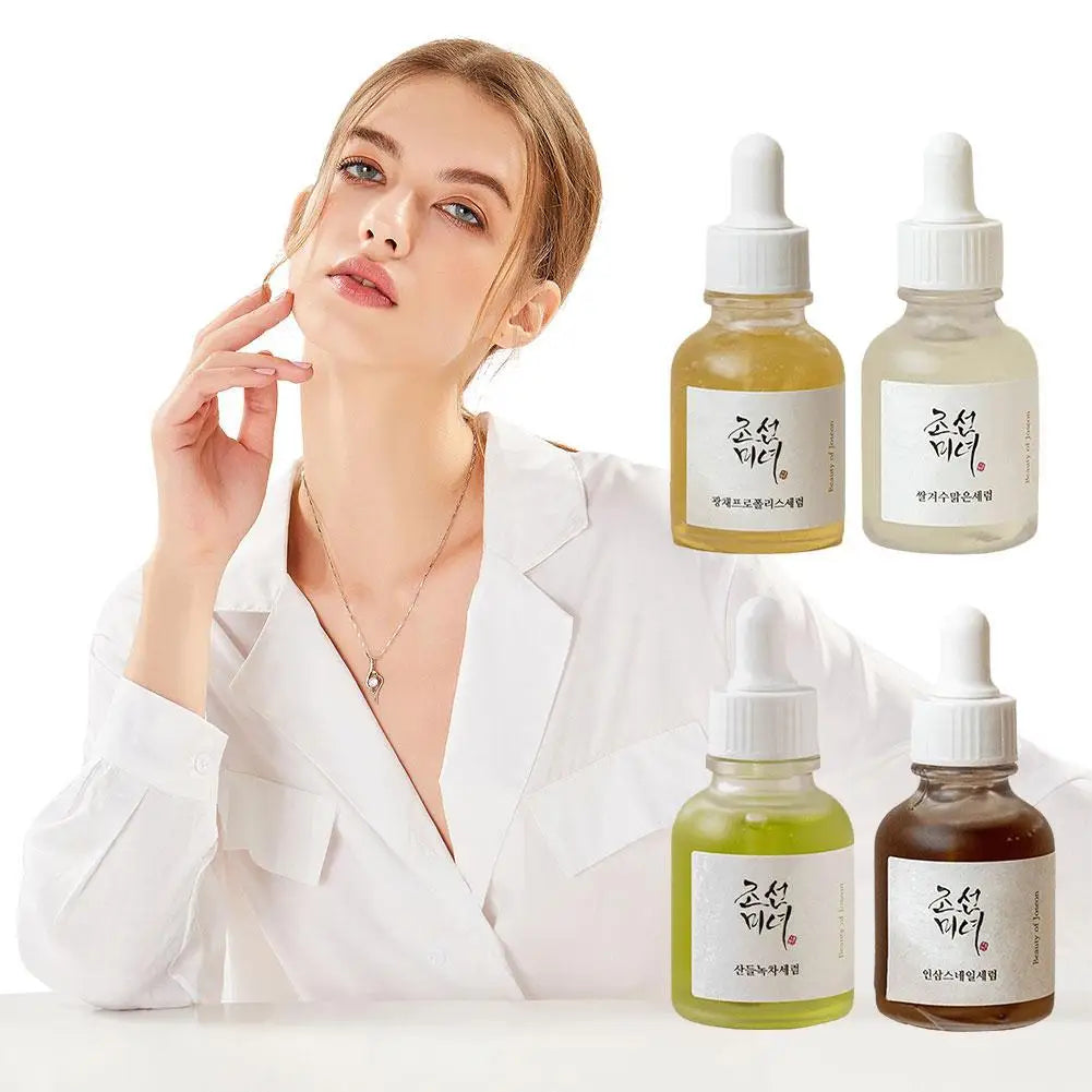 Ginseng Oil Propolis Niacinamide Green Tea Panthenol Soothing Essence Oil Moisturizing Korean Rice Sunscreen Probiotic Serum