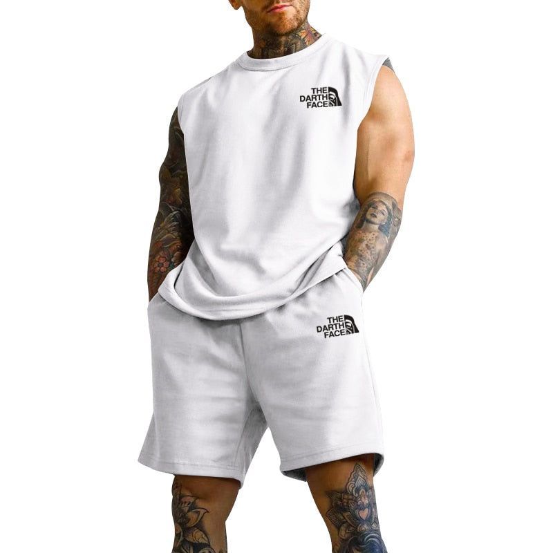Sports Oversized Suit Short Sleeve T-shirt Suit Men's Clothing Casual Fashion Sportswear 2-piece Set - Jointcorp