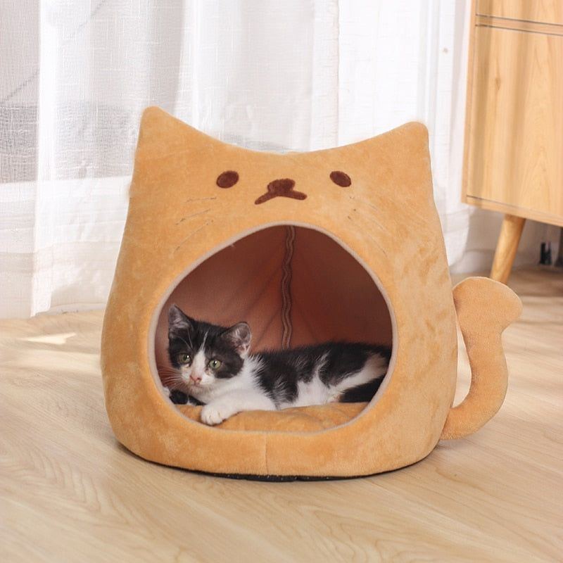 New Deep Sleep Comfort In Winter Cat Bed Iittle Mat Basket Small Dog House Products Pets Tent Cozy Cave Nest Indoor Cama Gato - Jointcorp