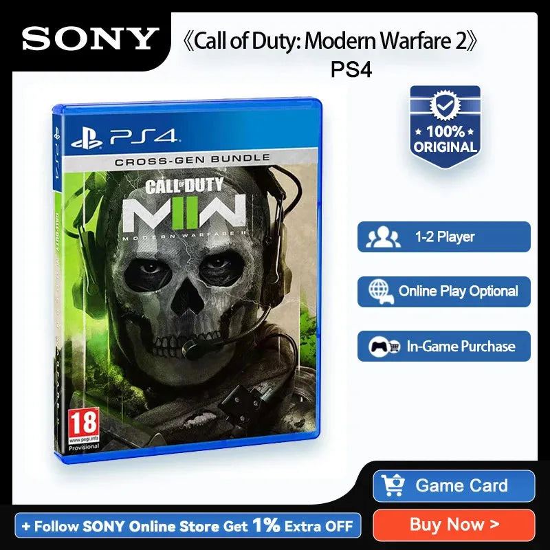 Sony PlayStation 4 Call of Duty: Modern Warfare 2 PS4 Game Deals for Platform PlayStation4 PS4 PlayStation5 PS5 Game Disks
