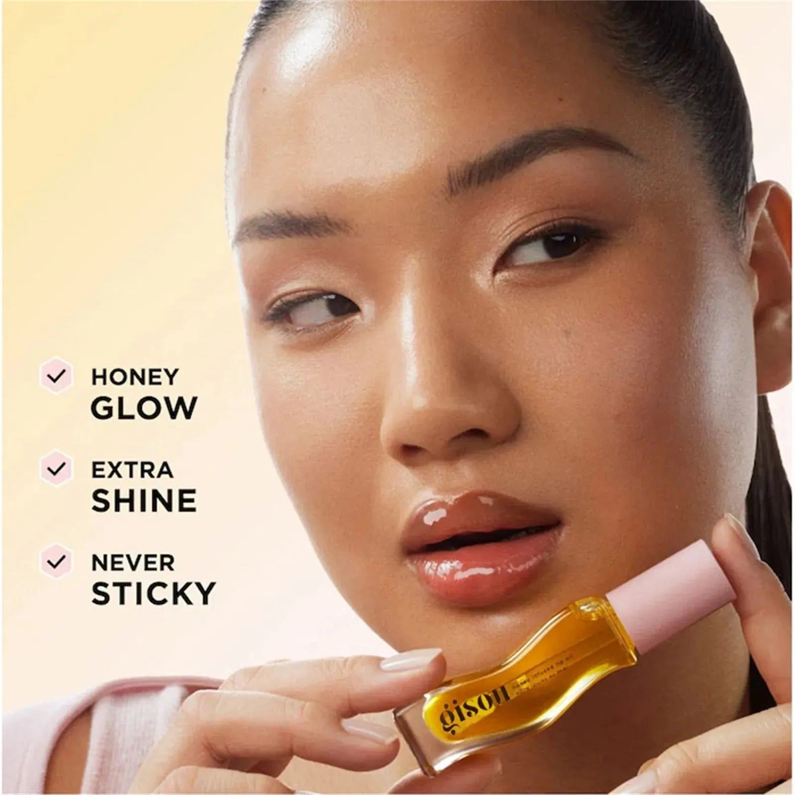 Moisturizing Temperature Liquid Lipstick, Honey Color Moistourizing Lip Makeup Lip Oil, Long Lasting Nourishing Moisturizing 8ml
