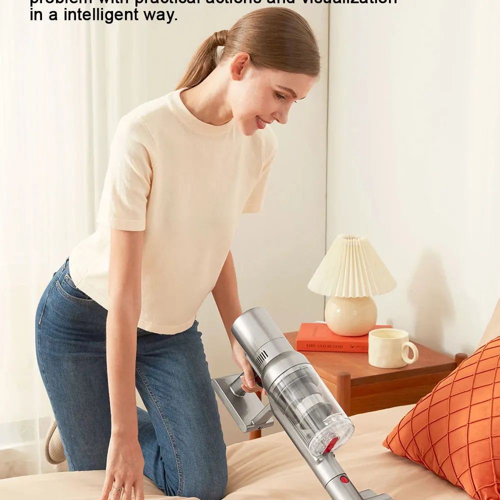 Wireless Handheld Vacuum Cleaner VC205,27000PA Suction,Smart Dust Sensor,Touch Screen,Portable Stick Cordless Vacuum for Home