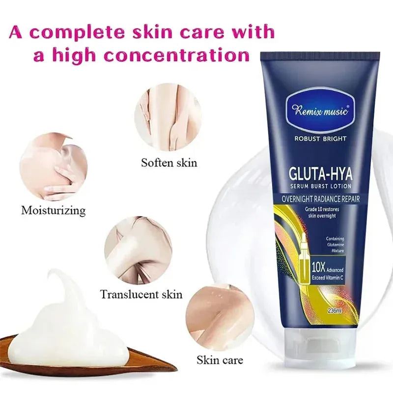Natural Deep Moisturizing Body Lotion Antioxidant Glow Repair Hydrating Body Lotion With Niacinamide Exfoliator