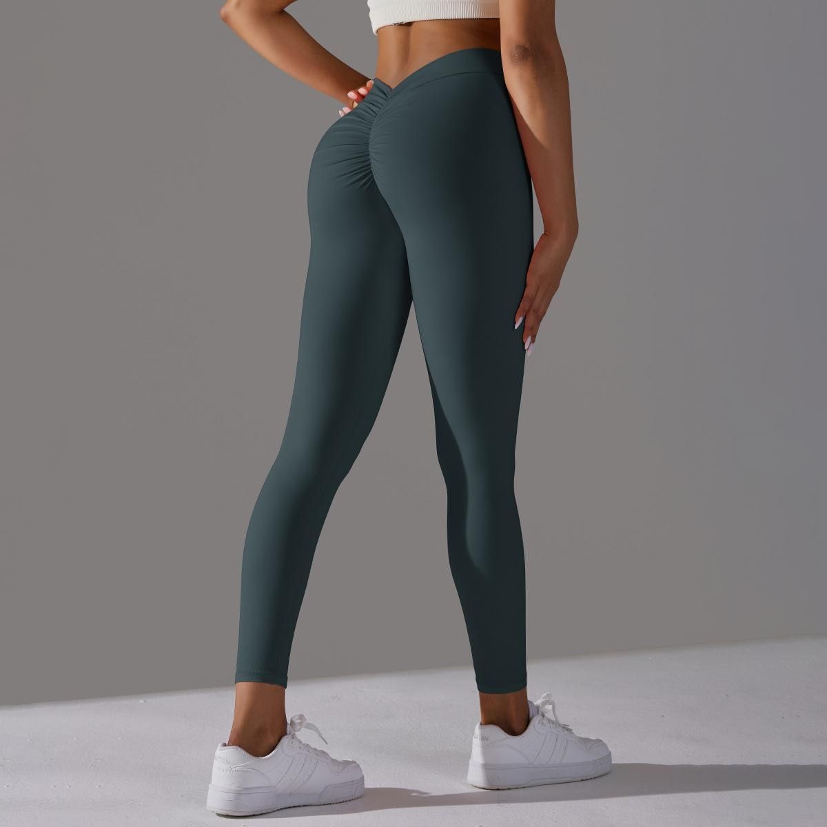 Seamless Yoga Pants Women Tights Sexy V Butt Push Up Fitness High Waist Pants Gym Workout Female Sports Running Yoga Leggings - Jointcorp