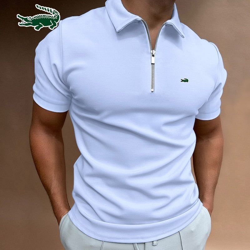 Men's Polo Shirt Fashion Stripe Short Sleeve