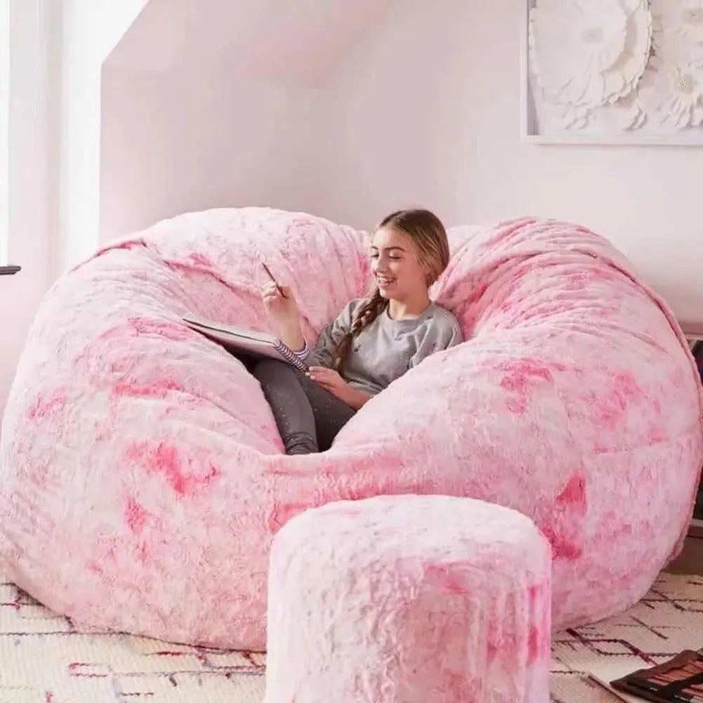 Bean Bag Cover Practical Flexible Bean Bag Chair Cover Extra Large Bean Bag Chair Cover Household Supplies
