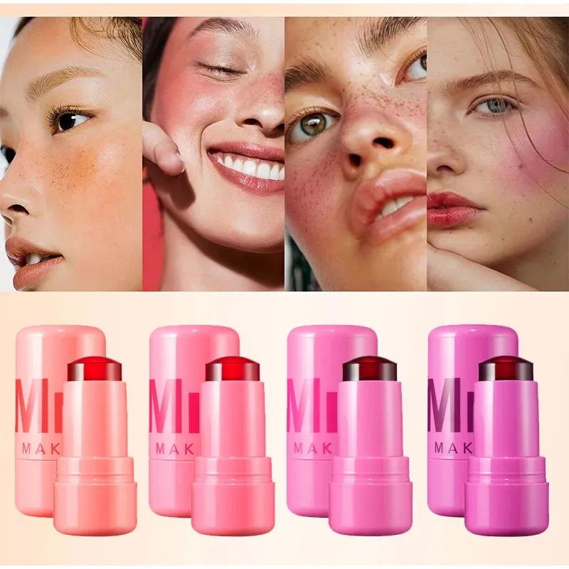 Milk Makeup Cooling Water Jelly Tint Hydrating Long-Lasting Sheer Lip&Cheek Stain 3-in-1 Bouncy Jelly Texture Lipstick Cosmetic