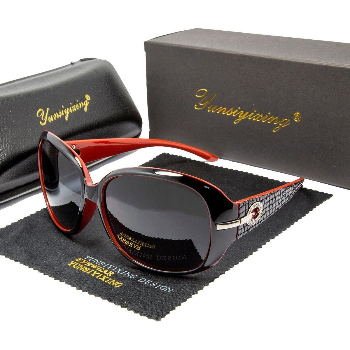 Sunglasses Women Brand Designer Sun Glasses Fashion Classic Big Frame Glass Female Vintage - Jointcorp