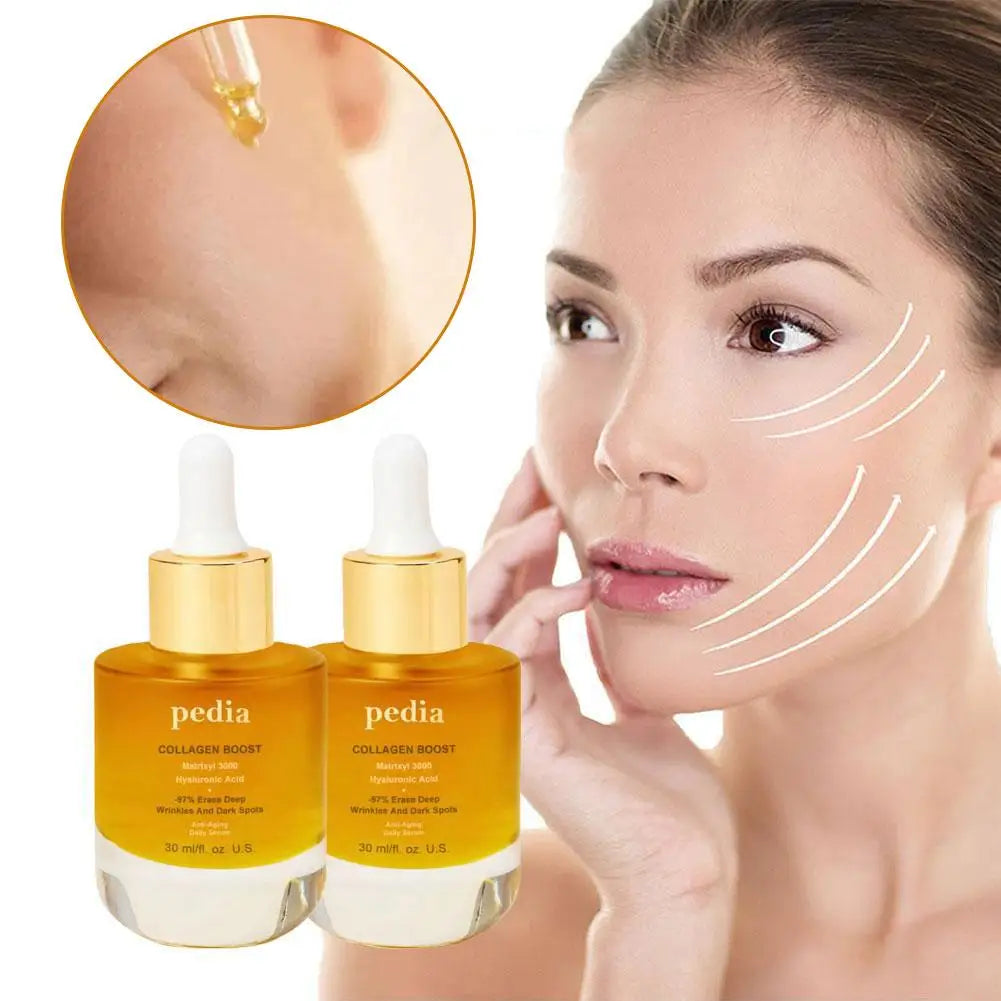 30ml Collagen Face Serum Moisturizing Collagen Firming Smoothing Brightening Nourishing Facial Essential Oil skin care product
