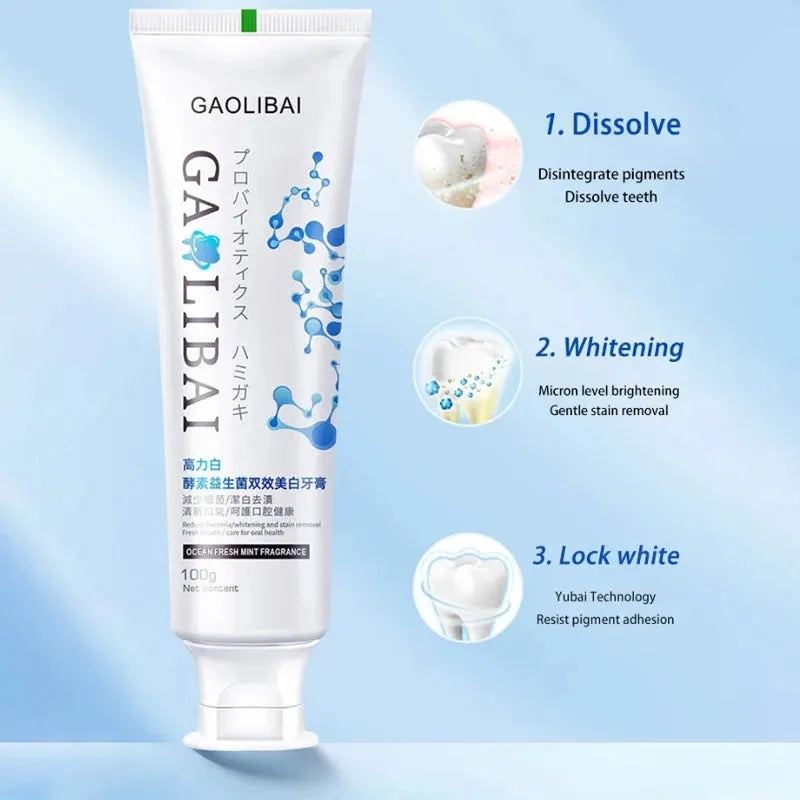3D White Toothpaste, Advanced Luminous Mint, Teeth Whitening Toothpaste,Brilliant Shine,Dental Health Care Product