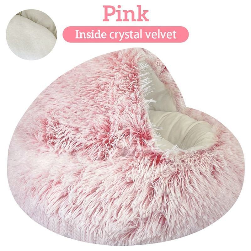 Pet Bed Round House 2 In 1 for Small Dog Cat