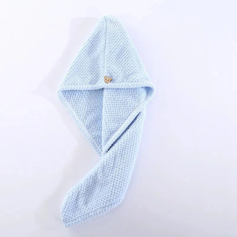 Fast Absorption Hair Drying Turban Hat Pineapple Coral Fleece Long Hair Drying Hat Towel 25x65cm