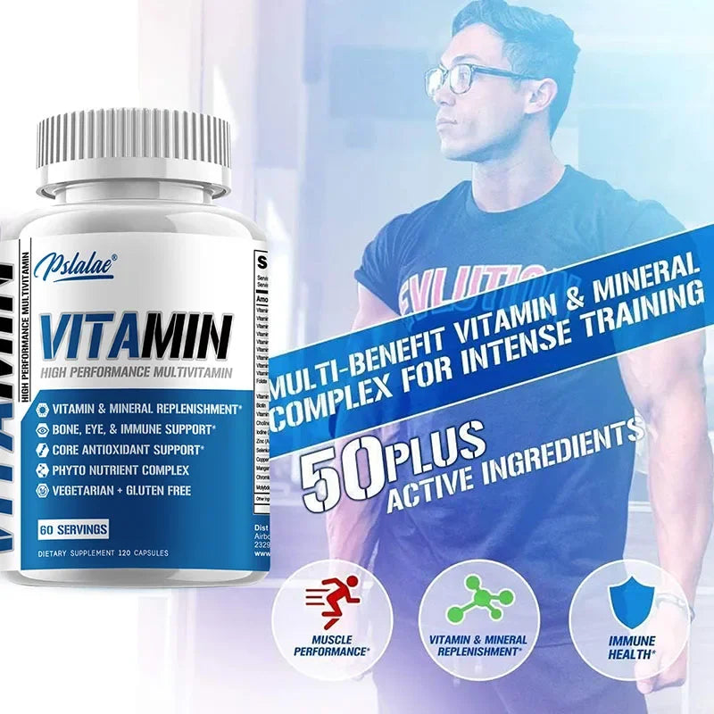 Men's Multivitamin - Improves Bone Strength, Energy, Immunity, Eye Care, Skin Health and Muscle Support