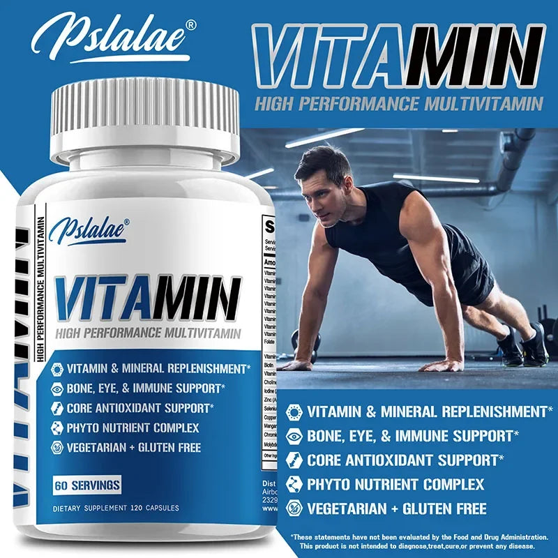 Men's Multivitamin - Improves Bone Strength, Energy, Immunity, Eye Care, Skin Health and Muscle Support