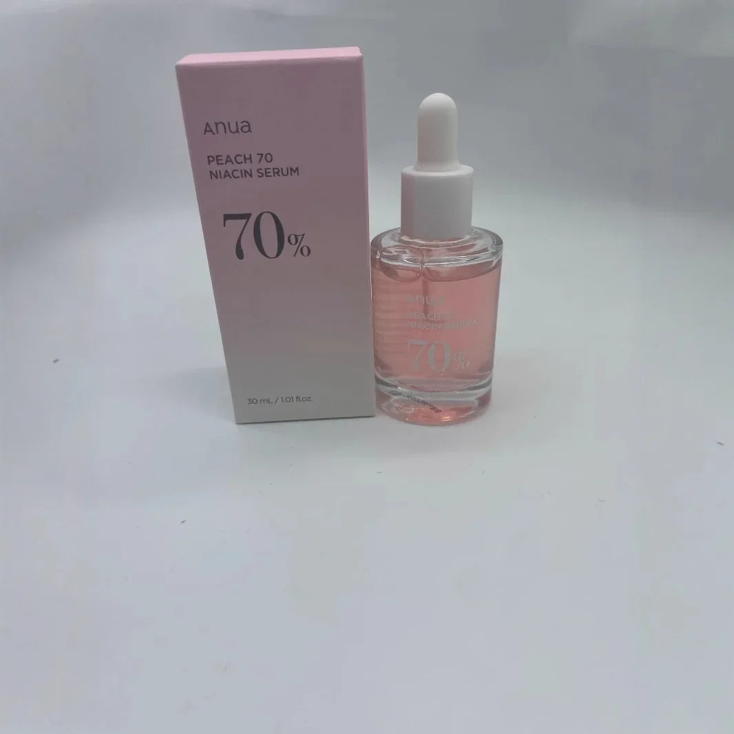 Anua Peach 70% Niacinamide Serum Essence Toner 30ml Houttuynia Cordata Quercetin Facial Cleanser