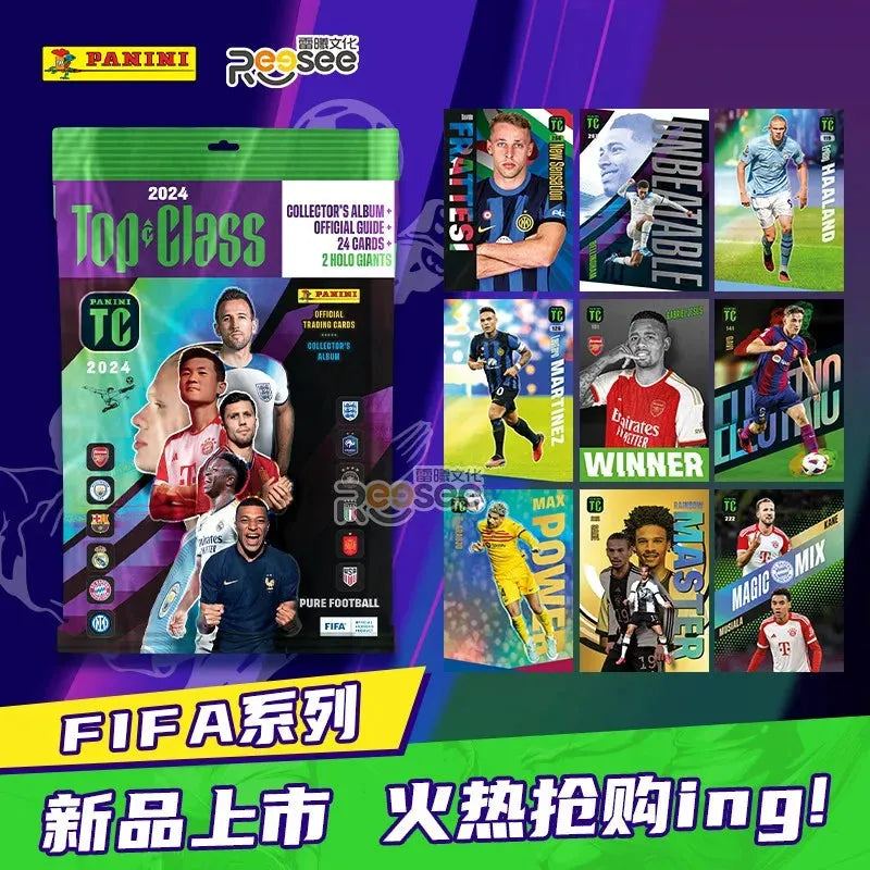 Original FIFA 2024 Top Class Panini Football Star Cards Sports Collection Cards Mistery Box Board Game Toy Birthday Gift for Kid