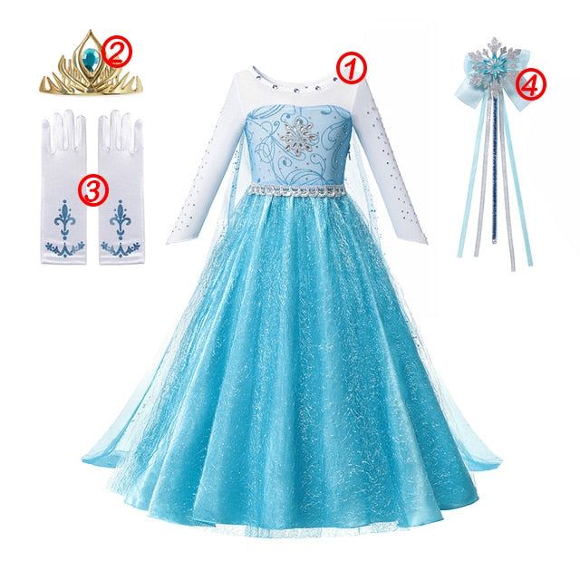 Disney Frozen Costume Princess Dress for Girls