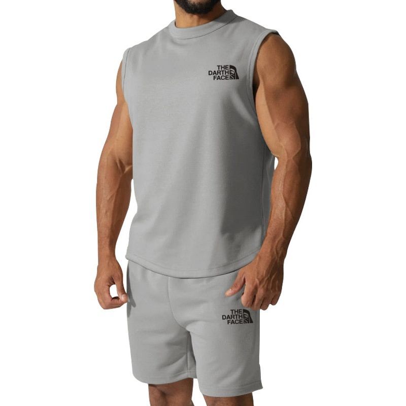 Sports Oversized Suit Short Sleeve T-shirt Suit Men's Clothing Casual Fashion Sportswear 2-piece Set - Jointcorp