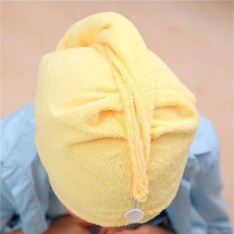 Women Long Hair Quick-Dry Hair Towel Soft Microfiber Towels Shower Cap Towel Bath Hats for Women Dry Hair Cap Lady Turban Head