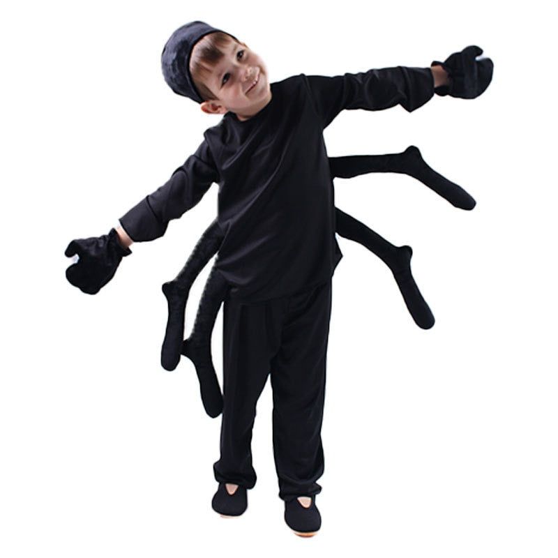 Children Animal Costume The Spider Modelling Cosplay Clothes Dress Up Kids Festival Stage Costumes Black A spider with six legs