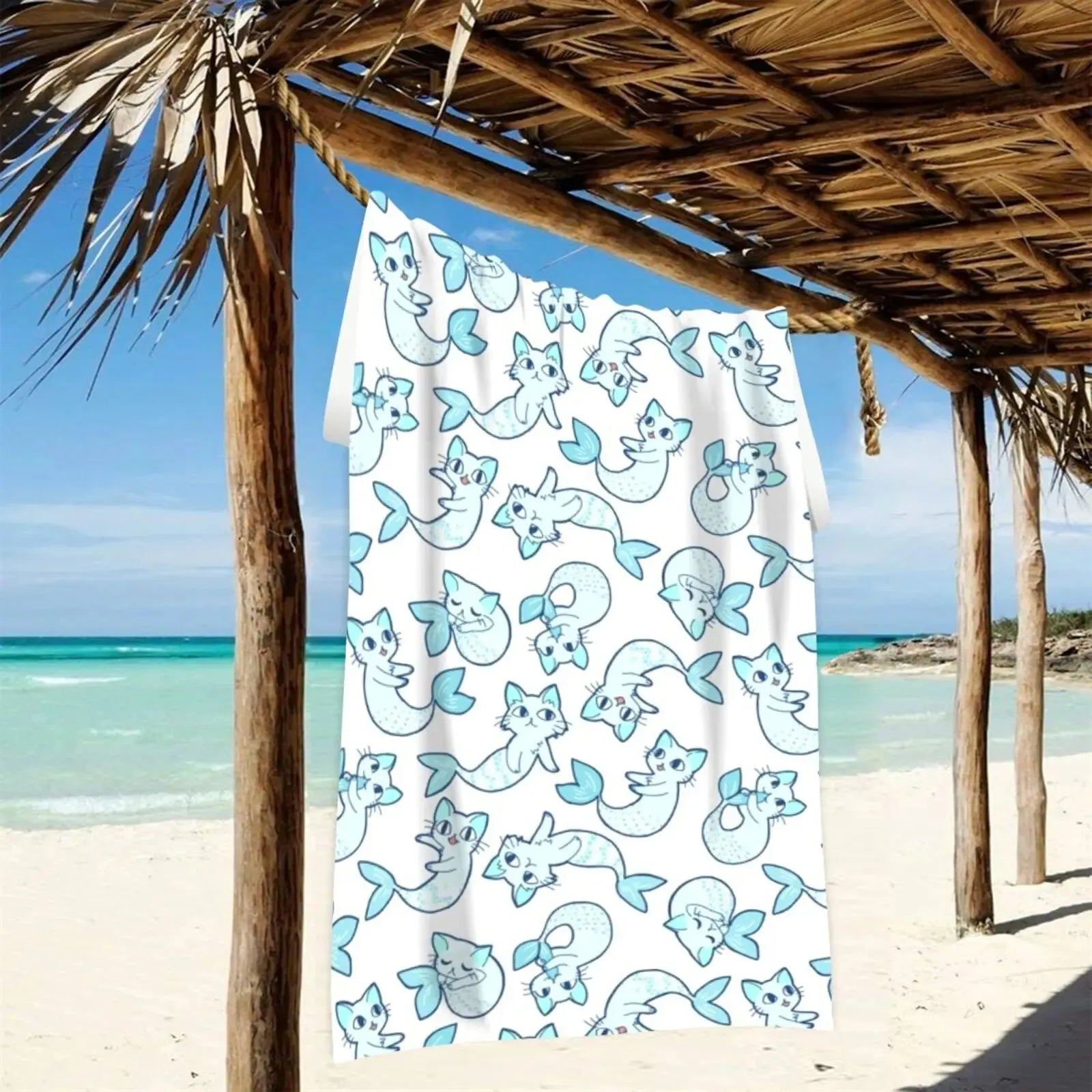 Leaves personality Pattern Beach Towel,  Beach Towe Quick Drying, Perfect For Travel beach towell AbsorbentQuick dry  breathable