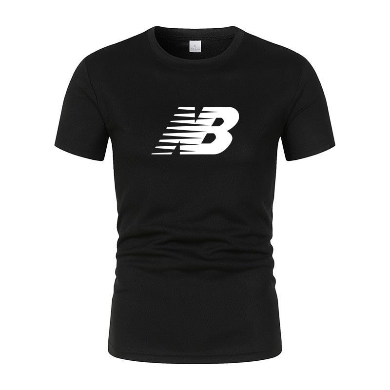 T-shirt for men's quick dry casual round neck short sleeve