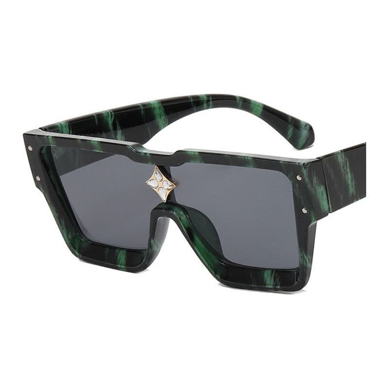 New Retro Box Millionaire Large Frame Anti Radiation Sunglasses For Women 2022 - Jointcorp