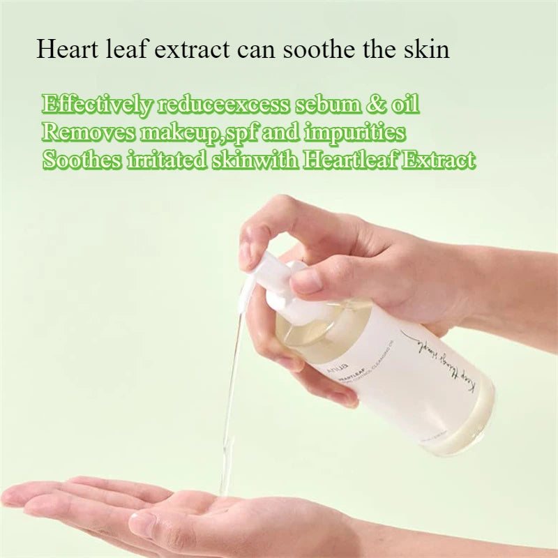 Anua Skin Care Set Heartleaf Face Wash Cleaner Foam Deep Cleaning Pore Control Makeup Cleansing Oil Korean Original Skincare Set