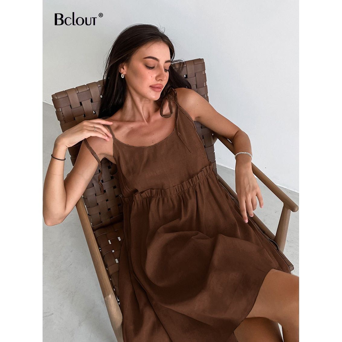 Dress Women Elegant Strap A-Line Loose Vintage dresses - Jointcorp