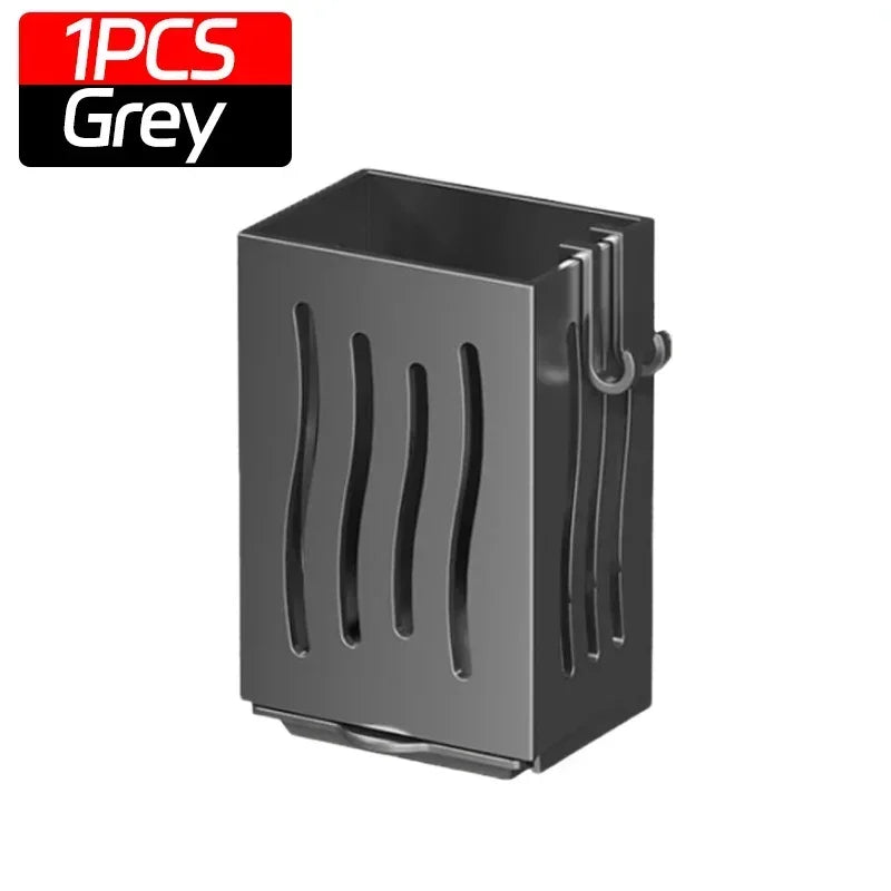 Multifunctional Kitchen Utensil Storage Rack Chopstick Draining Holder Wall-Mounted Freestanding Cutlery Tableware Organizer Box