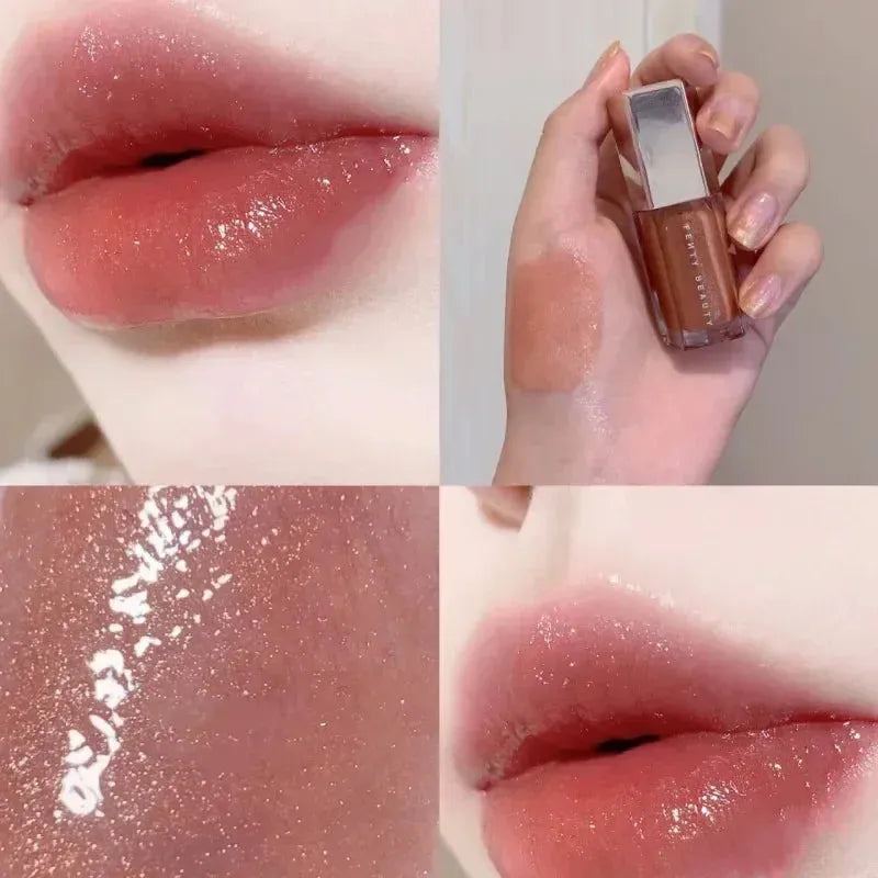7 Colours Mirror Pearl Lip Gloss Waterproof Long-lasting Moisturising Lipstick Nourish Long Lasting Liquid Lipstick for Women