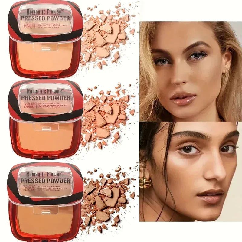 3 Colors Bronzer Makeup, Sculpting Matte Powder,Waterproof, Brighten Oil-Control Nude Makeup Pressed Powder Cosmetics
