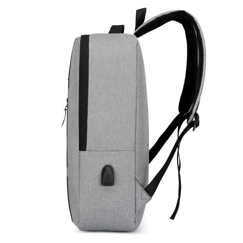 A 15.6 Inch Men's Business Casual Computer Bag Multi-pocket Large Capacity Usb Portable Charging Shoulder Backpack