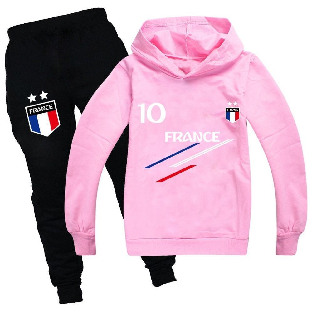 Kids Clothes Baby Boys France Football 10 Tracksuit Tops Pants 2PCS Children Boy Spring Autumn Outfits Girls Sets 2-15 Years - Jointcorp