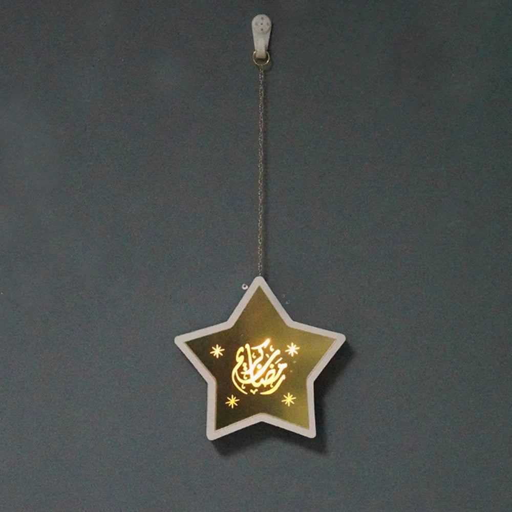 2023 Gold Ramadan Moon Led Lamp Decoration for Home Metal Ramadan Kareem Light Decoration Eid Mubarak Muslim Eid Al Adha Gifts