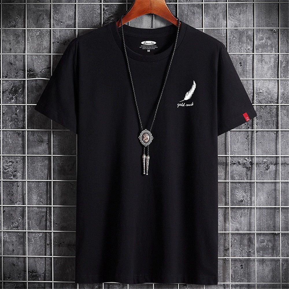 T-shirt Round neck printed Top Summer for men Short Sleeve Cotton Men's T-shirt Simple Fashion Top - Jointcorp