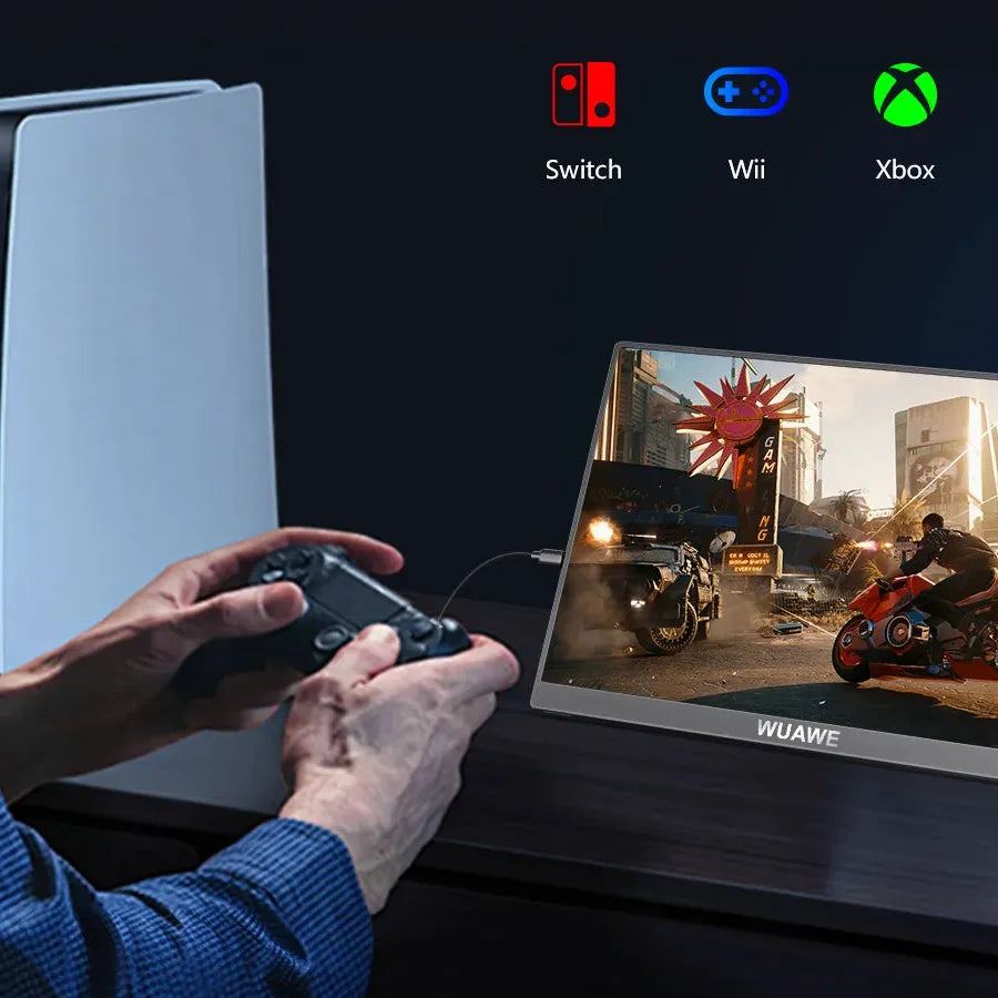 New Trending 60HZ 16 inch Gaming Portable Monitor for Laptop, 1200P Display LCD FHD External Second Computer Screen for Phone